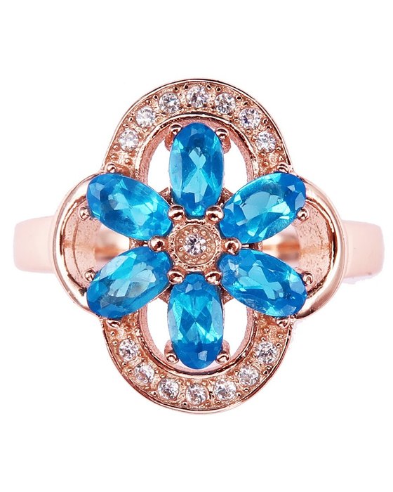 Apatit - Silber, Ring des Glaubens – Schutzschild – absorbiert Negativität – beruhigende und entspannende Kraft - Ring