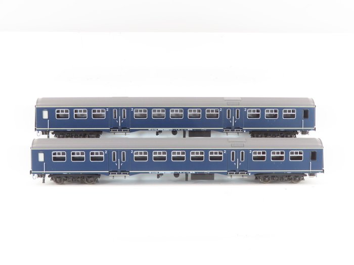 L.S. Models H0轨 - 44 111 - 模型火车客运车厢套装 (1) - Plan W1 B11 城际车厢 2 件套 - NS