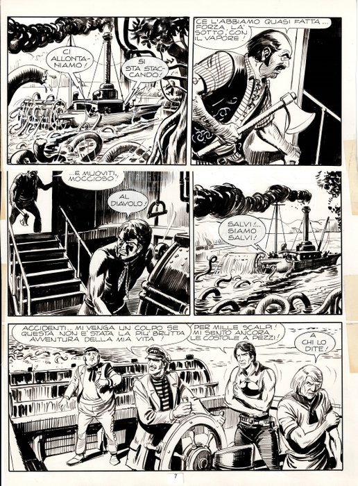 Ferri, Gallieno - 1 Original page - Zagor - Odissea Americana - 1972