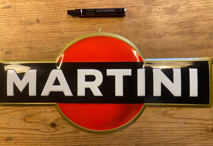 Martini - 珐琅标志 - 钢