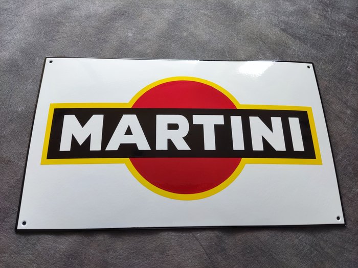 Martini - Martini enamel sign Emailschild Emaille Schild