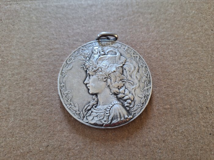 France. Silver medal 1974 - 73 gr Ag (.950)  (Sans Prix de Réserve)