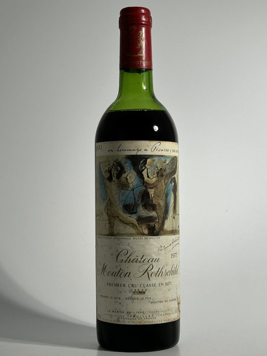 1973 Château Mouton Rothschild - 波雅克 1er Grand Cru Classé - 1 Bottle (0.75L)