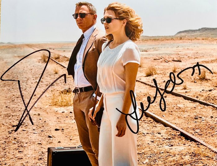 James Bond 007: Spectre - Double signed by Daniel Craig and Lea Seydoux