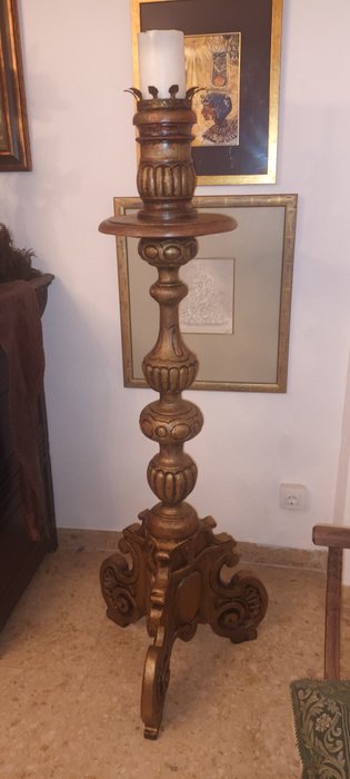 Armleuchter Kerzenständer im Barockstil (160 cm) - Holz