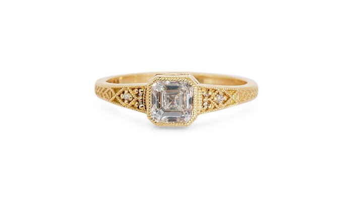 - 1.05 Total Carat Weight Diamonds - - Ring - 18 kt Gelbgold Diamant  (Natürlich) - Diamant 