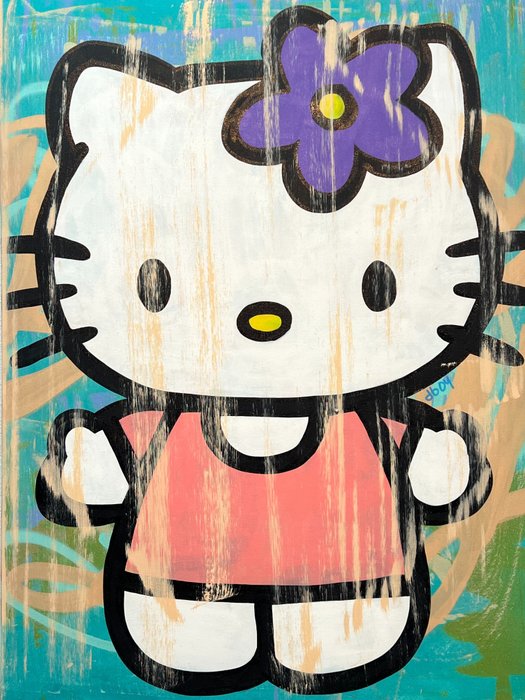 Dillon Boy (1979) - Rare Sanrio Hello Kitty Art Graffiti Painting x Manga Anime Kawaii Pop #1 x No Reserve