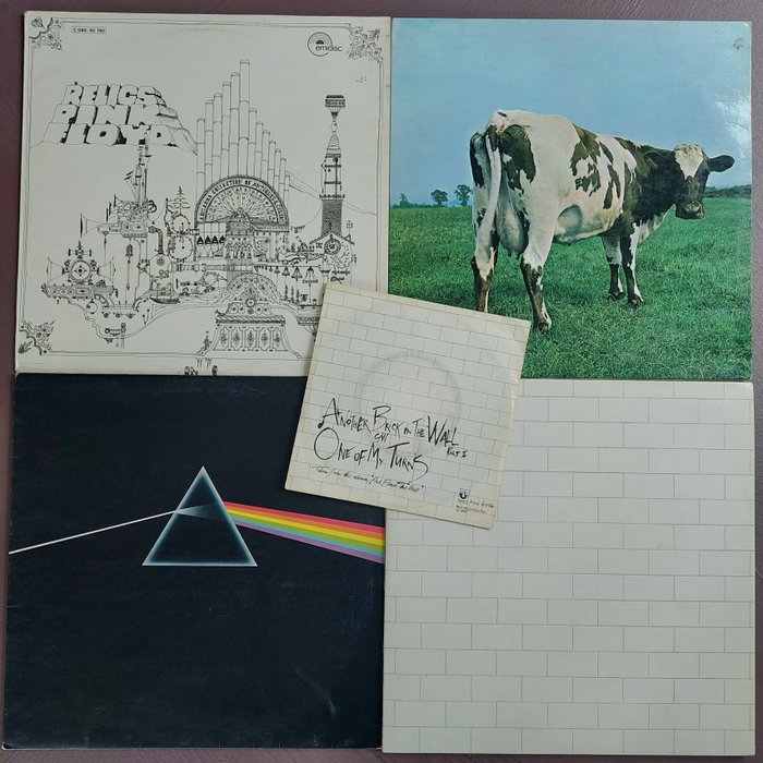 Pink Floyd - 4 original albums & 1 single - LP-albummer (flere elementer) - 1970