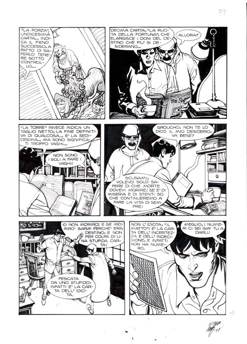 Mari, Nicola - 1 Original page - Dylan Dog #234 - "l'ultimo arcano" - 2006