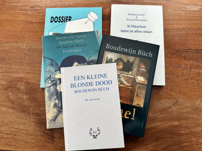 Boudewijn Büch - Lot met 5 uitgaven, waarvan 2 gesigneerd - 1977-2014