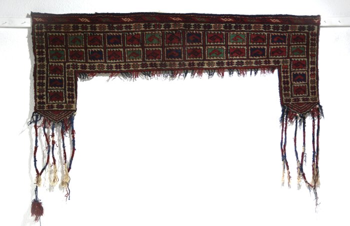 Belle antiquité turkmène Sardari - Tapis - 54 cm - 142 cm