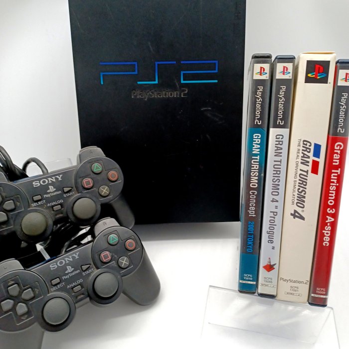 Sony - Sony Playstation 2 PS2 Console Gran Turismo set - 电子游戏