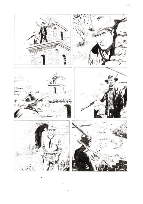 Valdambrini, Fabio - 2 Original page - Tex Willer #17 - "Un giovane bandito" - 2020