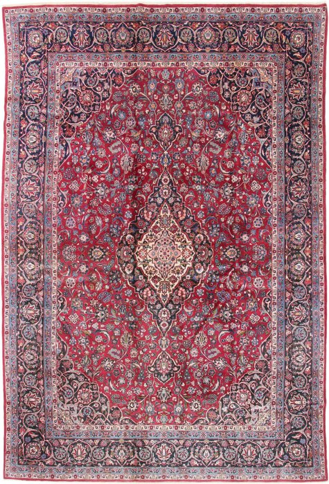 Feiner alte Kashan Kork Perser - Teppich - 3.99 cm - 2.67 cm