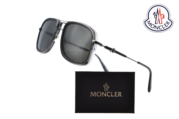 Moncler - KONTOUR ML0223 01D - Exclusive Steel & Acetate Design - Moncler Kontour - Unusual & *New - Solbriller