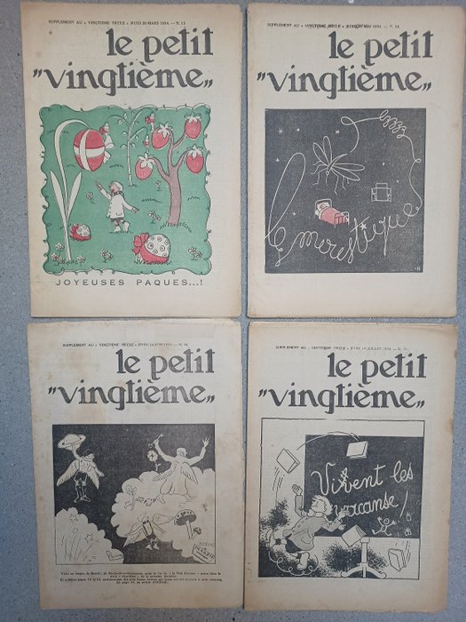 Le Petit Vingtième 13, 19, 24, 29 - Les aventures de Popol et Virginie au Far-West - 4 Album - 1934