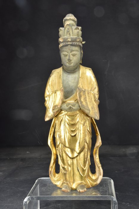 Edo Period Statue of Kannon - Lemn - Japonia - Edo Period (1600-1868)