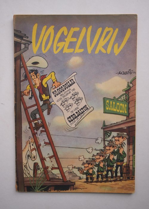 Lucky Luke 6 - Vogelvrij - Puhaborítású - Első kiadás - (1954)