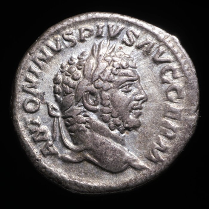 羅馬帝國. 卡拉卡拉 (AD 198-217). Denarius MONETA AVG  (沒有保留價)