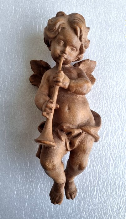Engel Putte ca. 23 cm - Estatueta - Madeira