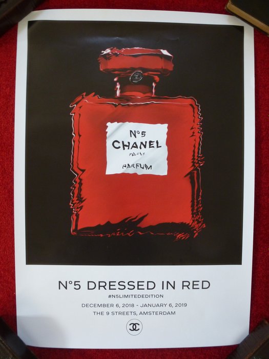 Andy Warhol (after) Chanel - Chanel no. 5 Dressed in Red Limited Edition
