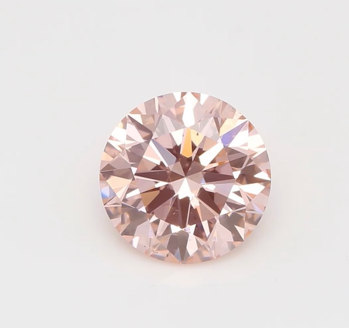Diamant - 1.05 ct - Briljant, Rond - Fancy Intense Pink - VS2, Ex Ex Ex