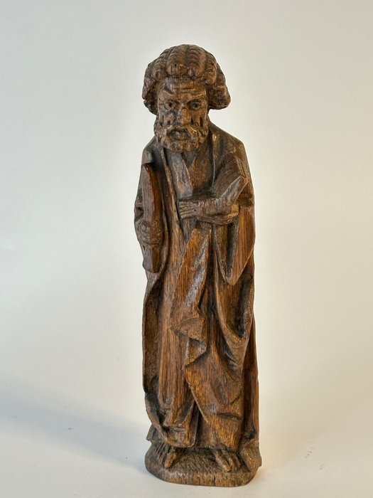 Statuie, Saint Lucas - 25 cm - Lemn
