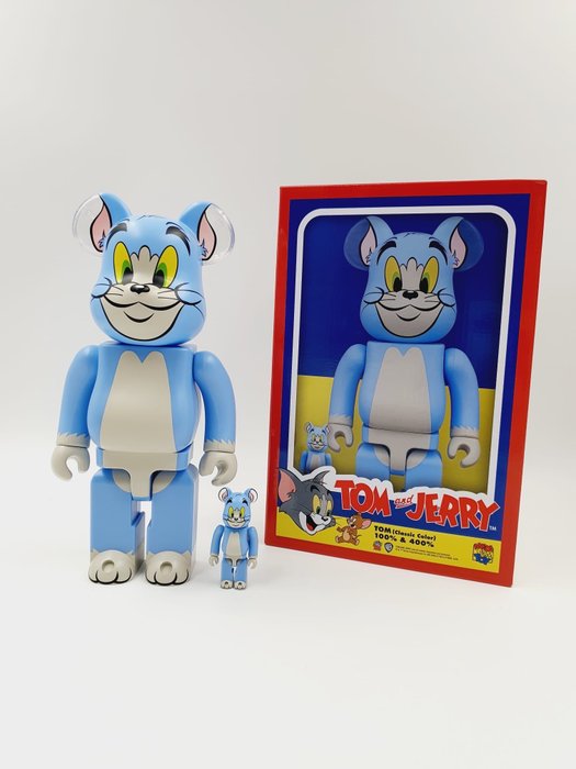 Tom &Jerry  x Medicom toy - Be@rbrick  Tom Classic Color (Tom & Jerry)400% 100% Bearbrick 2023