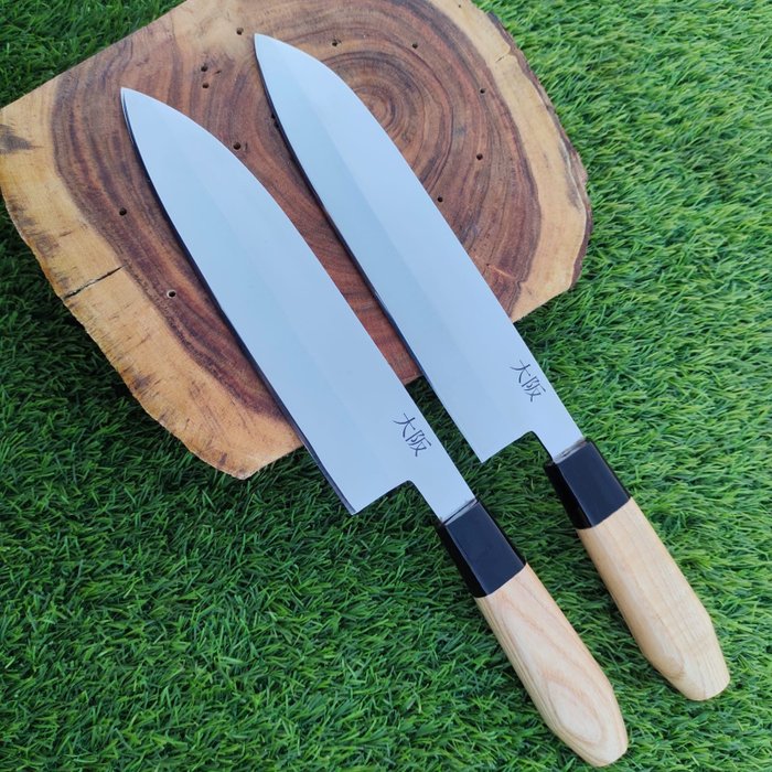 Kjøkkenkniv - japansk profesjonell SUJIHIKI, Gyuto kniv med sesongens trehånd og harpiksark. - Asia