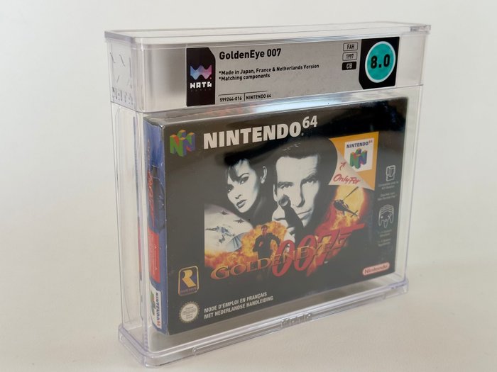 Nintendo - 64 (N64) - 007 Goldeneye - WATA 8.0 CIB - Videospill (1) - I original eske