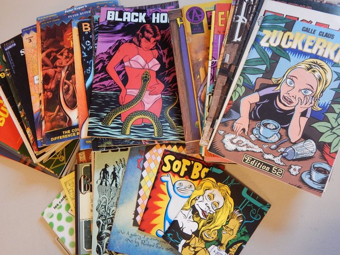 Underground - Lot met 66x  (comics) uitgaven - 66x sc - diverse titels - 66 Underjordiske tegneserier - 70-00-tallet