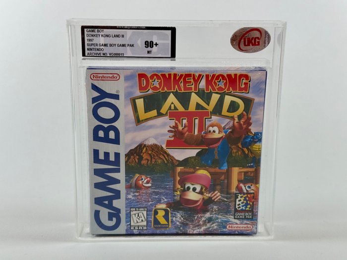 Sealed Graded UKG High Graded - Donkey Kong Land 3 Sealed original factory Sealed - Gameboy Classic - Videogame (1) - In originele gesealde verpakking