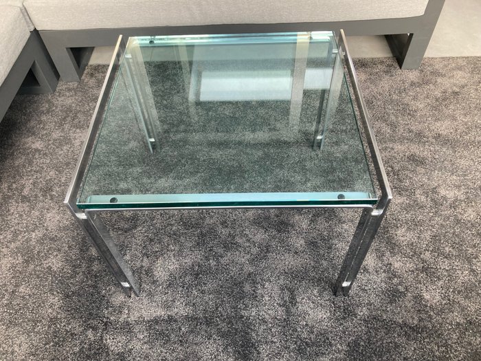 Metaform - Hank Kwint - 咖啡桌 - M1 - 玻璃, 钢材（不锈钢）