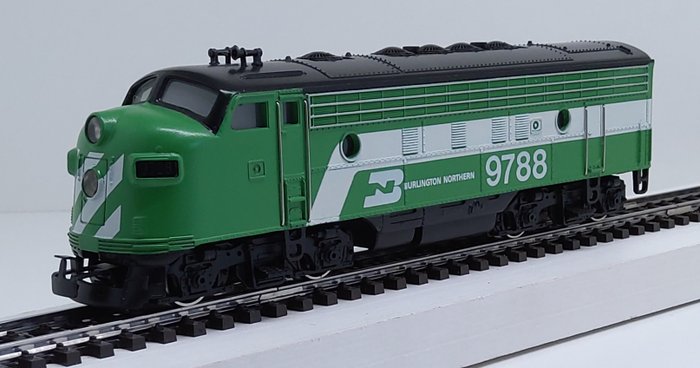 Märklin H0 - 4181 - Modellbahnlokomotive (1) - EMD F7 B-Gerät, ohne Motor - Burlington Northern