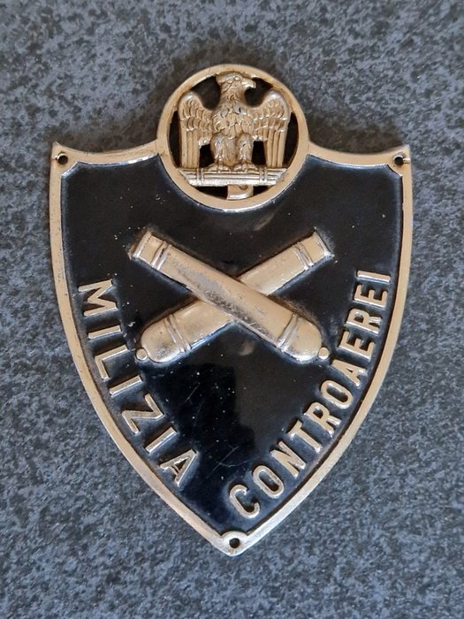 Italië - Medaille - Scudetto Fascista Milizia Contraerei Cannoni - VERS. 1