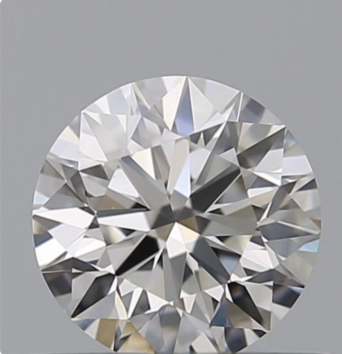 Diamant - 0.52 ct - Brillant, Rond - D (incolore) - VVS1, Ex Ex Ex