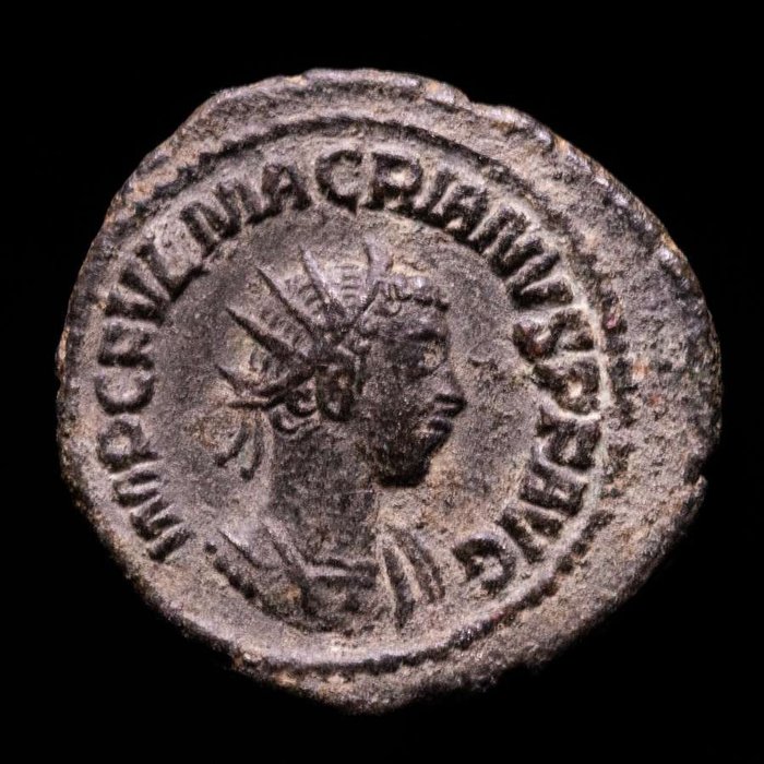 Rooman imperiumi. Macrianus (260-261). Antoninianus Minted in Antioch between 260-261 A.D. IOVI CONSERVATORI