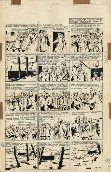 Le Rallic, Étienne - 1 Original page - Horn du West - (années 1960)