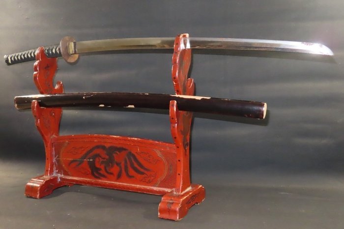 武士刀 - 玉金鋼鐵 - Katana w/Koshirae : A3-751 - 日本 - 江戶時代（1600-1868）