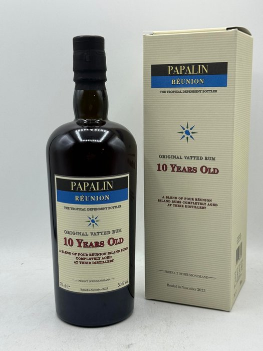 Réunion 10 years old Velier - Papalin - Original Vatted Rum  - b. 2023 - 70cl