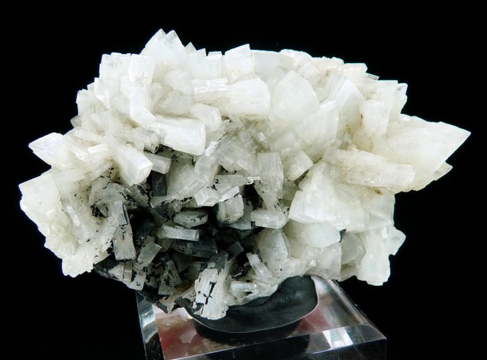 重晶石与氧化锰 - 西班牙穆尔西亚拉乌尼翁 - 高度: 12 cm - 宽度: 8.6 cm- 473 g