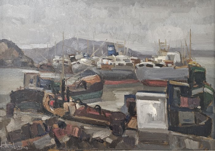Ferdinando Ambrosino (1938) - Il porto di Bacoli
