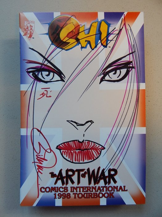 Shi - Billy Tucci - signed issue by Billy Tucci + original drawing on the cover - The art of War comics international 1998 Tour Book - limited edition - 1 x簽名漫畫 - 第一版 - 1998