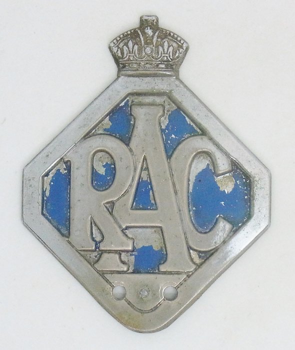 Arvomerkki 1946-1954 Type 1B RAC Associate Member Car Badge - Yhdistynyt kuningaskunta - 1900 - loppu