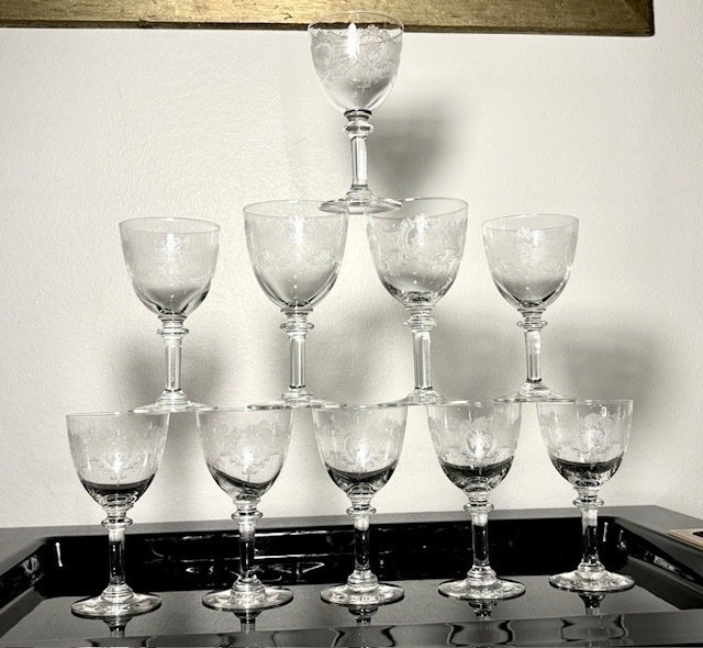 Baccarat / Saint Louis - Drinking glass (10) - Crystal