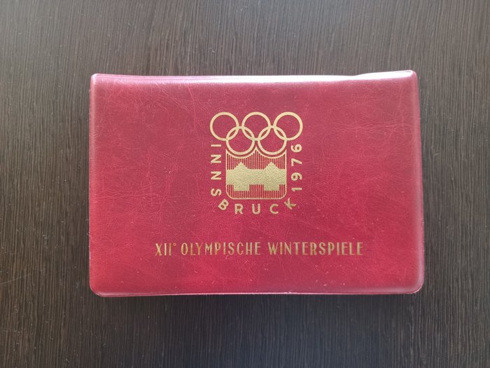 Østerrike. 100 Schilling 1974 Olympische Winterspiele Innsbruck, 7 monete  (Ingen reservasjonspris)