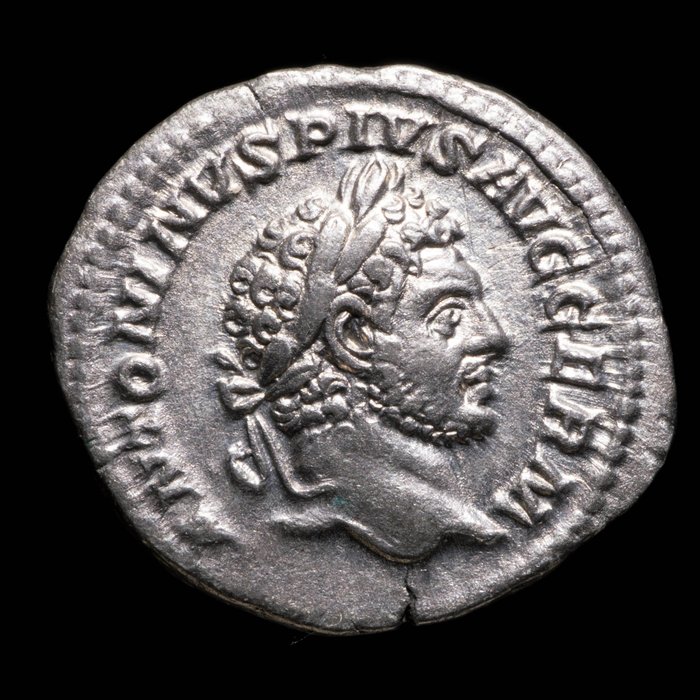 Impero romano. Caracalla (198-217 d.C.). Denarius Rome - Liberalitas  (Senza Prezzo di Riserva)