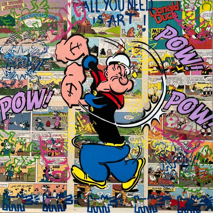 Koen Betjes (1992) - Popeye x StreetArt x Mickey Comics