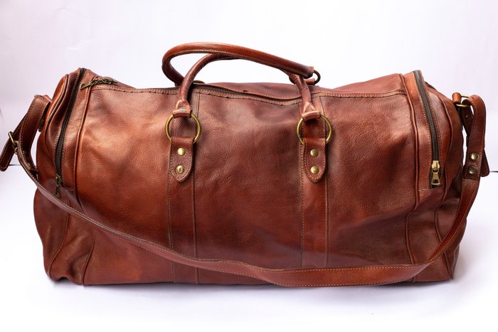 Other brand - Grande borsa da viaggio in pelle italiana - Travel bag