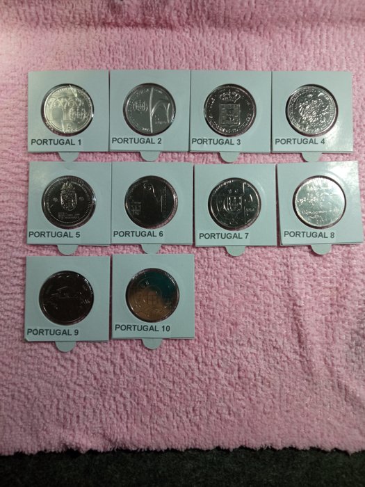 葡萄牙. 5 Euro 2005/2017 (10 moedas)  (没有保留价)